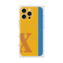 プレミアムスクエアケース with MagSafe［ オリジナル - initial color line - X orange ］