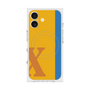 プレミアムスクエアケース with MagSafe［ オリジナル - initial color line - X orange ］