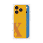 プレミアムスクエアケース with MagSafe［ オリジナル - initial color line - X orange ］