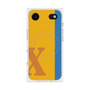 プレミアムスクエアケース with MagSafe［ オリジナル - initial color line - X orange ］