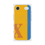 プレミアムスクエアケース with MagSafe［ オリジナル - initial color line - X orange ］