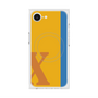 プレミアムスクエアケース with MagSafe［ オリジナル - initial color line - X orange ］