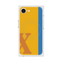 プレミアムスクエアケース with MagSafe［ オリジナル - initial color line - X orange ］