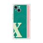 プレミアムスクエアケース with MagSafe［ オリジナル - initial color line - X green ］