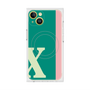 プレミアムスクエアケース with MagSafe［ オリジナル - initial color line - X green ］