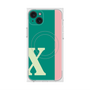 プレミアムスクエアケース with MagSafe［ オリジナル - initial color line - X green ］
