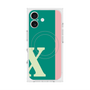 プレミアムスクエアケース with MagSafe［ オリジナル - initial color line - X green ］