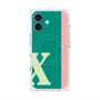 プレミアムスクエアケース with MagSafe［ オリジナル - initial color line - X green ］