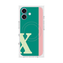 プレミアムスクエアケース with MagSafe［ オリジナル - initial color line - X green ］