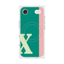 プレミアムスクエアケース with MagSafe［ オリジナル - initial color line - X green ］