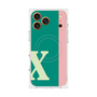 プレミアムスクエアケース with MagSafe［ オリジナル - initial color line - X green ］