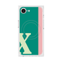 プレミアムスクエアケース with MagSafe［ オリジナル - initial color line - X green ］