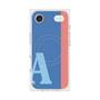 プレミアムスクエアケース with MagSafe［ オリジナル - initial color line - A blue ］