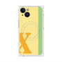 プレミアムスクエアケース with MagSafe［ オリジナル - initial color line - X yellow ］