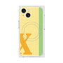 プレミアムスクエアケース with MagSafe［ オリジナル - initial color line - X yellow ］