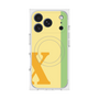 プレミアムスクエアケース with MagSafe［ オリジナル - initial color line - X yellow ］