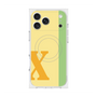 プレミアムスクエアケース with MagSafe［ オリジナル - initial color line - X yellow ］