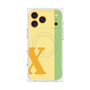 プレミアムスクエアケース with MagSafe［ オリジナル - initial color line - X yellow ］
