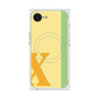 プレミアムスクエアケース with MagSafe［ オリジナル - initial color line - X yellow ］