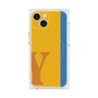 プレミアムスクエアケース with MagSafe［ オリジナル - initial color line - Y orange ］