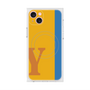 プレミアムスクエアケース with MagSafe［ オリジナル - initial color line - Y orange ］