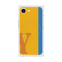 プレミアムスクエアケース with MagSafe［ オリジナル - initial color line - Y orange ］