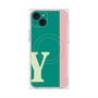 プレミアムスクエアケース with MagSafe［ オリジナル - initial color line - Y green ］