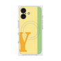 プレミアムスクエアケース with MagSafe［ オリジナル - initial color line - Y yellow ］