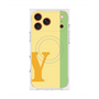 プレミアムスクエアケース with MagSafe［ オリジナル - initial color line - Y yellow ］