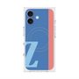 プレミアムスクエアケース with MagSafe［ オリジナル - initial color line - Z blue ］