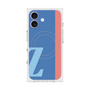 プレミアムスクエアケース with MagSafe［ オリジナル - initial color line - Z blue ］
