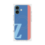 プレミアムスクエアケース with MagSafe［ オリジナル - initial color line - Z blue ］