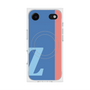 プレミアムスクエアケース with MagSafe［ オリジナル - initial color line - Z blue ］