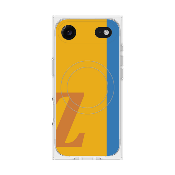 プレミアムスクエアケース with MagSafe［ オリジナル - initial color line - Z orange ］