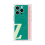 プレミアムスクエアケース with MagSafe［ オリジナル - initial color line - Z green ］