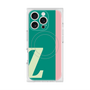 プレミアムスクエアケース with MagSafe［ オリジナル - initial color line - Z green ］