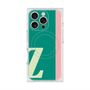 プレミアムスクエアケース with MagSafe［ オリジナル - initial color line - Z green ］
