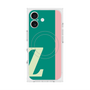 プレミアムスクエアケース with MagSafe［ オリジナル - initial color line - Z green ］