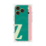 プレミアムスクエアケース with MagSafe［ オリジナル - initial color line - Z green ］