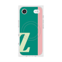 プレミアムスクエアケース with MagSafe［ オリジナル - initial color line - Z green ］
