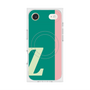 プレミアムスクエアケース with MagSafe［ オリジナル - initial color line - Z green ］