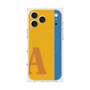 プレミアムスクエアケース with MagSafe［ オリジナル - initial color line - A orange ］