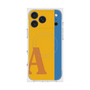プレミアムスクエアケース with MagSafe［ オリジナル - initial color line - A orange ］