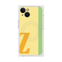 プレミアムスクエアケース with MagSafe［ オリジナル - initial color line - Z yellow ］