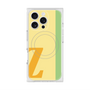 プレミアムスクエアケース with MagSafe［ オリジナル - initial color line - Z yellow ］