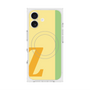 プレミアムスクエアケース with MagSafe［ オリジナル - initial color line - Z yellow ］