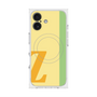 プレミアムスクエアケース with MagSafe［ オリジナル - initial color line - Z yellow ］