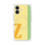 プレミアムスクエアケース with MagSafe［ オリジナル - initial color line - Z yellow ］