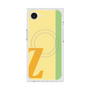 プレミアムスクエアケース with MagSafe［ オリジナル - initial color line - Z yellow ］