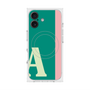 プレミアムスクエアケース with MagSafe［ オリジナル - initial color line - A green ］